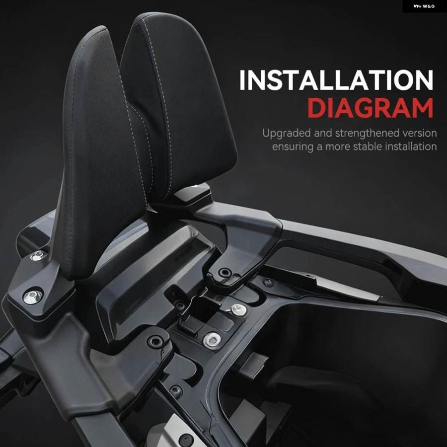 ブランド登録なし - 並行輸入品 自動二輪車 ZA750 NSS750 X-ADV 750 2021-2025 付属品 バックレスト 鉤括弧 リアパッセンジャーバ