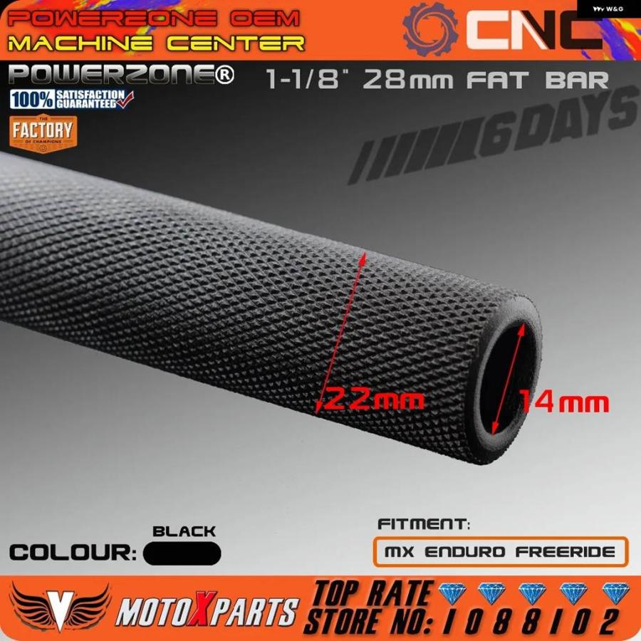 並行輸入品 SIXDAYS MOTORCYCLE 1-1/8インチ ファットバー ハンドルバー KTM SX SXF EXC XCW EXCF エンデューロ CRF YZF WRF KXF_4