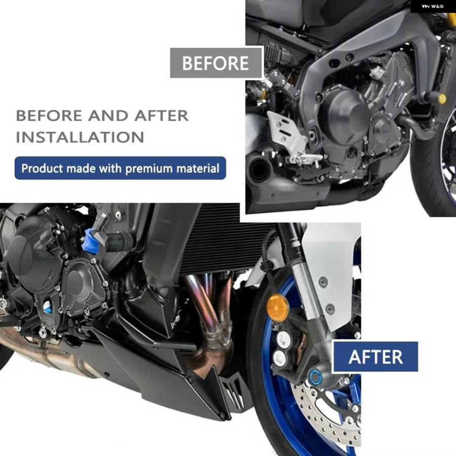 並行輸入品 ヤマハ /MT-09 SP XSR900 TRACER 9/GT 2021-2025 ベリーパン ロワー エンジン スポイラー スキッドプレート エンジン シャーシガード_5