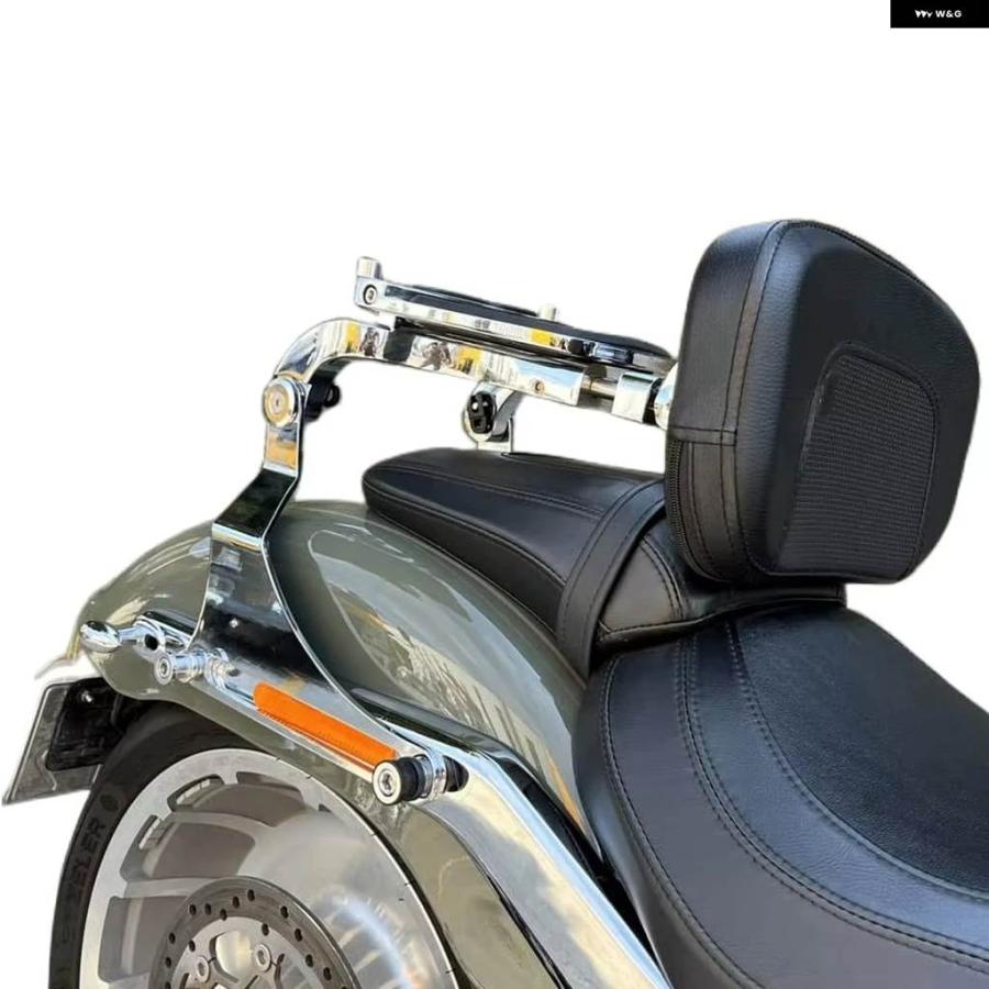 並行輸入品 リアバックレスト ドライバー/パッセンジャー シーシーバー ハーレー ファットボーイ ブレイクアウト FXBR FLFB FXBRS FLFBS 2018-2025_8