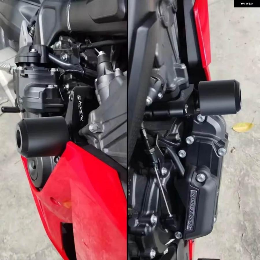 並行輸入品 CBR650R E-CLUTCH 2024 - 26 ホンダ CB650R E-CLUTCH 2024-2026 フレーム スライダー クラッシュ プロテクター_2