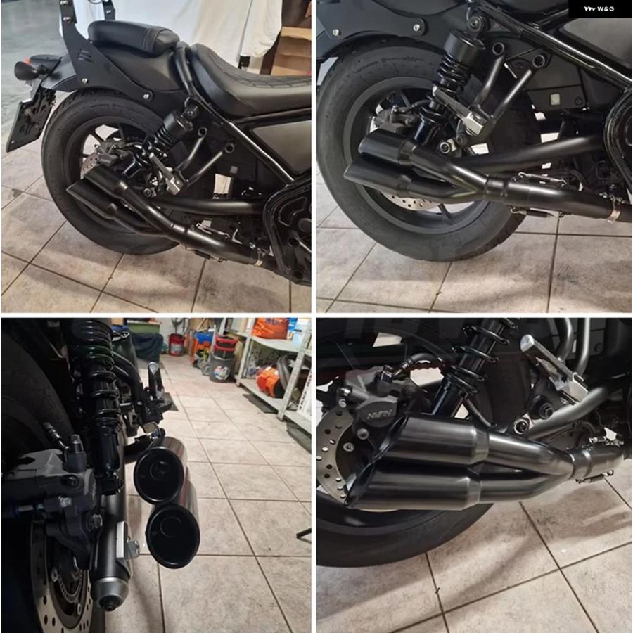 並行輸入品 300 CM500 CM300 CMX500 CMX300 2017 - 2023 オートバイ マフラー 51MM マフラー DBキラー エスケープ_10