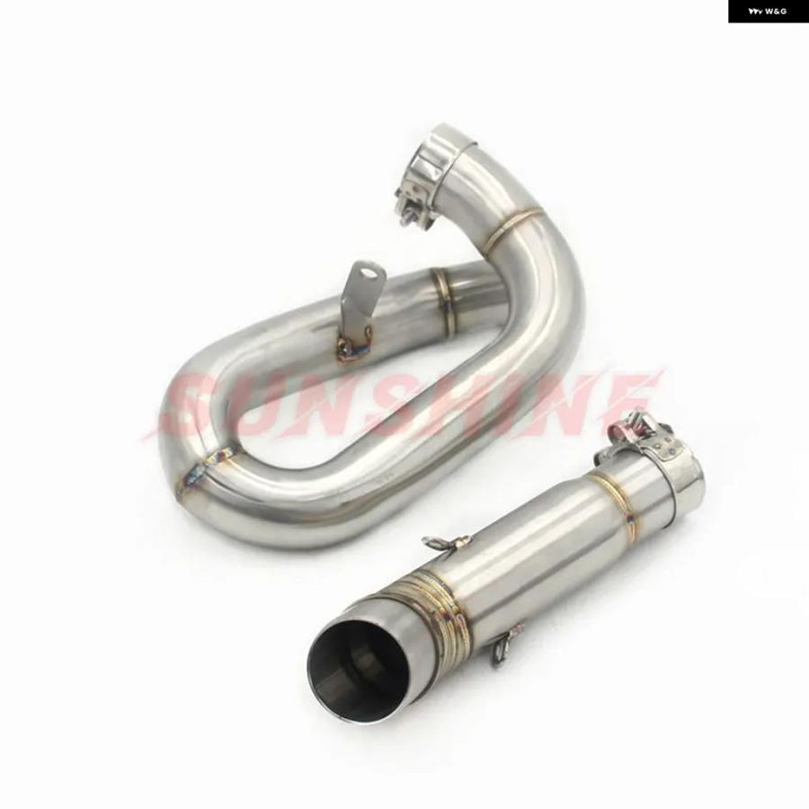 ブランド登録なし - 並行輸入品 HORNET 600 CB CBR600F 2007-2013 年ひな型用エキゾースト ミッド 配管 ステンレス鋼 スリップオン