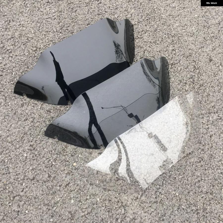 ブランド登録なし - 並行輸入品 9in 自動二輪車 スモークウインドシールド 陳列箱映写幕 入れもの ハーレー ツーリング ロードグライド FLTR 1998-2013