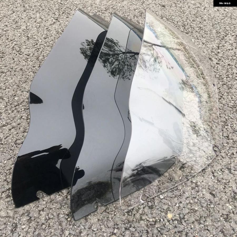 ブランド登録なし - 並行輸入品 9in 自動二輪車 スモークウインドシールド 陳列箱映写幕 入れもの ハーレー ツーリング ロードグライド FLTR 1998-2013