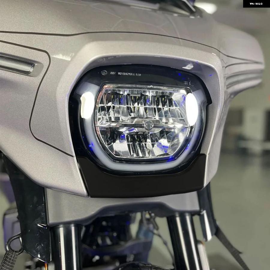 ブランド登録なし - 並行輸入品 自動二輪車 向こう正面 アウター フェアリング 刈り込み スコート 前照灯 かざり付ける ダイアログボックス 付属品 ハーレー ストリートグライド FLHX/I 2024/202