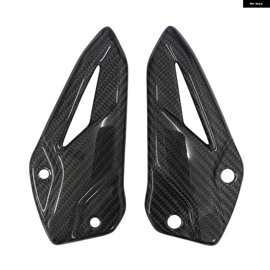 並行輸入品 カーボン オートバイ フットペダルヒール プロテクター