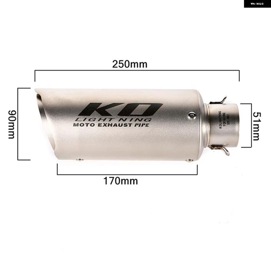 ブランド登録なし - 並行輸入品 51MM エキゾースト 取り合わせ CF-MOTO 675SS 675SR 24-2026 25-26 自動二輪車 えり巻き フロントヘッダー 配管 ステンレス鋼 スリップオン EU