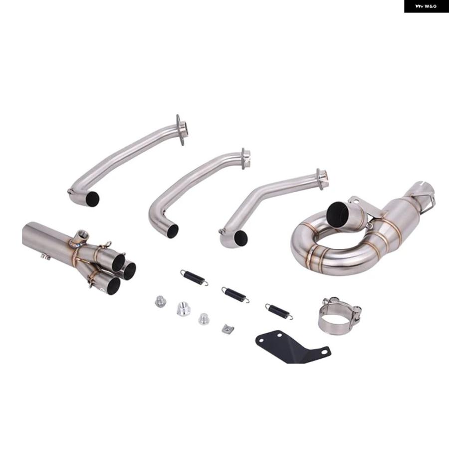 ブランド登録なし - 並行輸入品 51MM エキゾースト 取り合わせ CF-MOTO 675SS 675SR 24-2026 25-26 自動二輪車 えり巻き フロントヘッダー 配管 ステンレス鋼 スリップオン EU