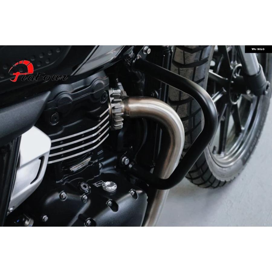 ブランド登録なし - 並行輸入品 スクランブラー400X 400XC迅速さ 400迅速さ T4 スラクストン400 トラッカー400 発動機 衝突 赤ちょうちん バンパー ひな型 プロテクター ガー