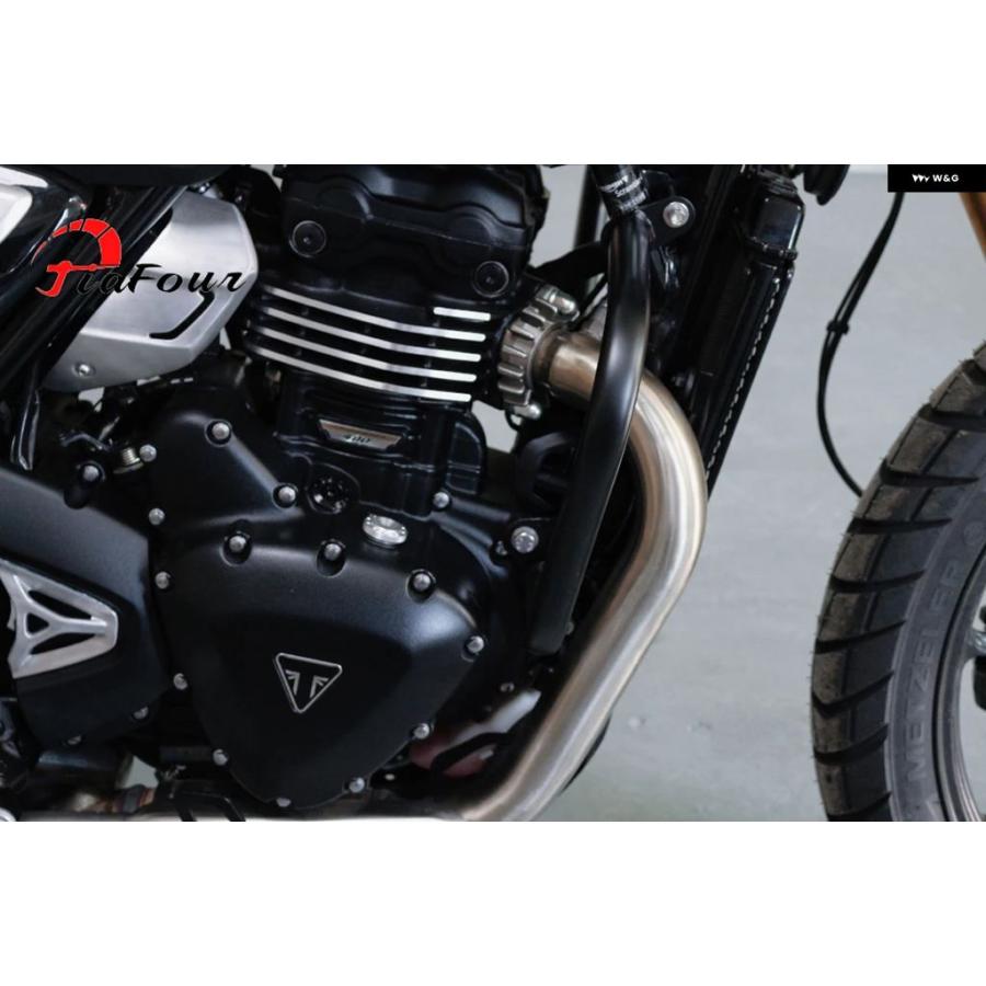 ブランド登録なし - 並行輸入品 スクランブラー400X 400XC迅速さ 400迅速さ T4 スラクストン400 トラッカー400 発動機 衝突 赤ちょうちん バンパー ひな型 プロテクター ガー