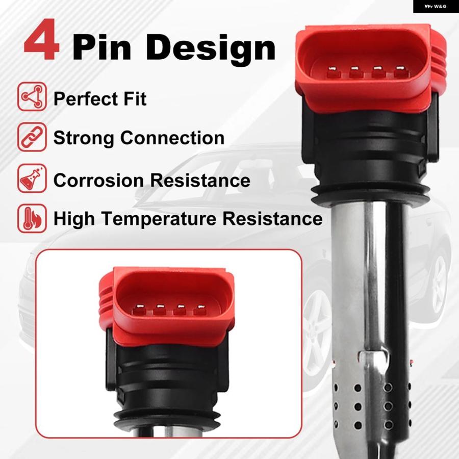 ブランド登録なし - 並行輸入品 アウディ 8 A3 A4 A5 A6 A8 TT Q3 Q5 VW ジェッタ パサート ゴルフ 06E905115E 06E905115F 06E905115 07K905715F 06E905115G 用 イグニッション コイ