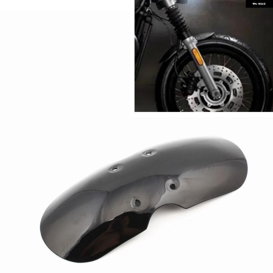 ブランド登録なし - 並行輸入品 自動二輪車 ショートフロントフェンダースプラッシュ マッドガード フェアリング トライアンフ ボンネビル T100 T120 スクランブラー スラクストン 9