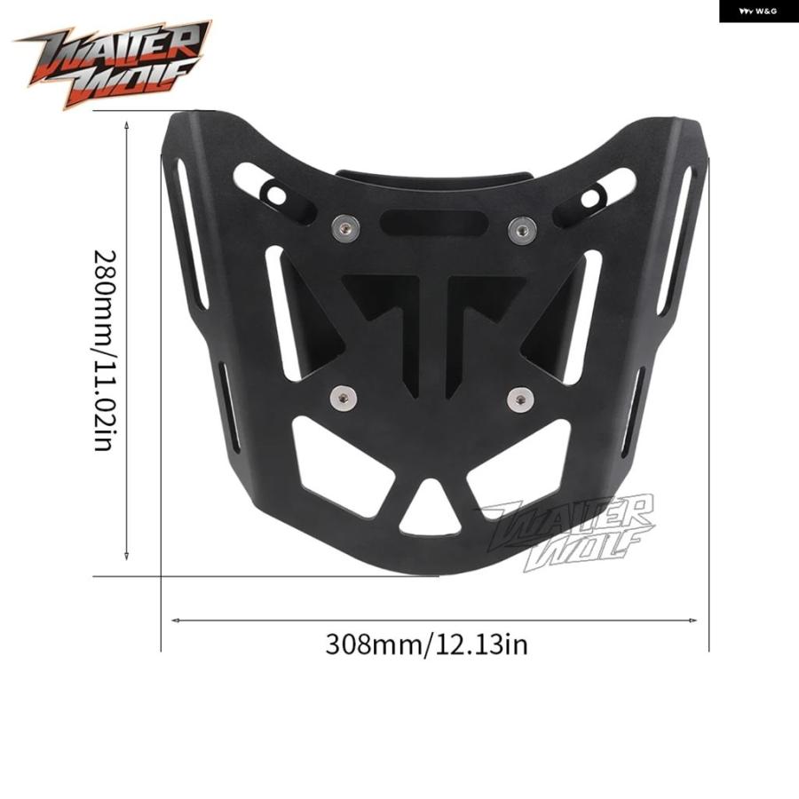 ブランド登録なし - 並行輸入品 スクランブラー400X 2024 後押し仕合わせ 自動二輪車 尻っ方 ボックス席 保持者 受け支える スクランブラー400X ストレージバッグトップケース 保持者 ラ