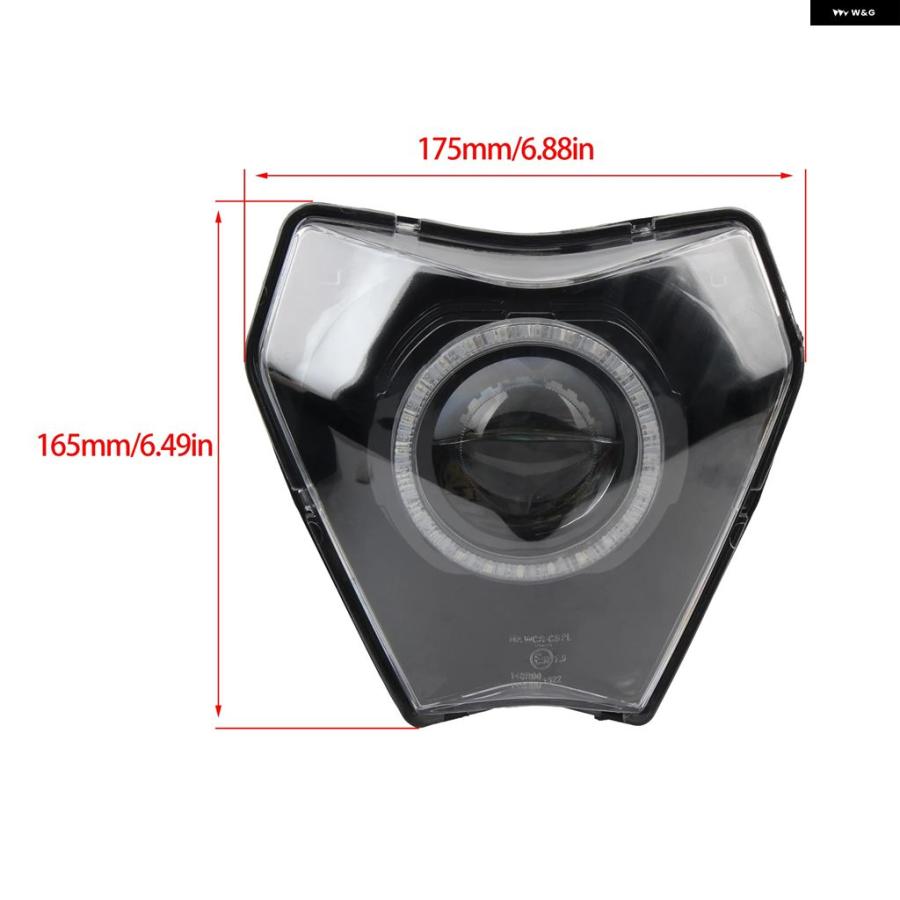ブランド登録なし - 並行輸入品 自動二輪車 前照灯 適用業務 取り締まる エンジェルアイライトピットダート 自動二輪車 KTM 690 SMCR 2019-2023 EXC XCW 14-23 TPI 125-300 17-23 レーシン