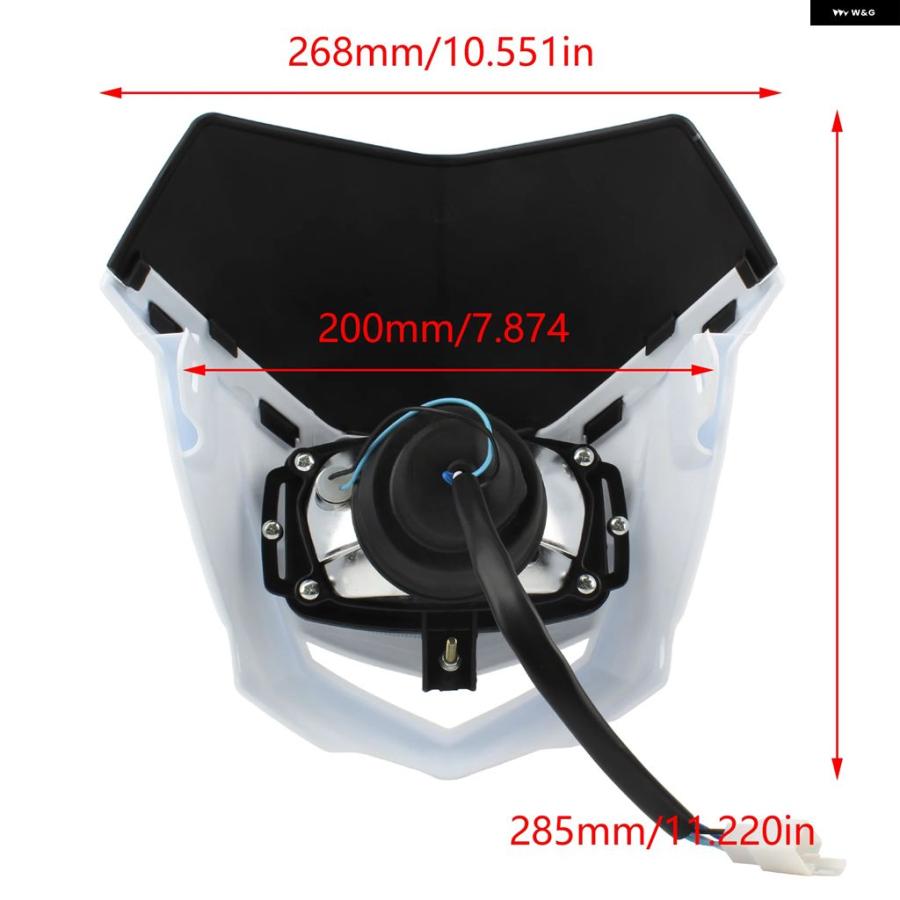 ブランド登録なし - 並行輸入品 自動二輪車 ダート 自動二輪車 ハロゲン 前照灯 本塁 ホンダ カワサキ ヤマハ モト 前照灯 エンデューロ 上端照明ランプ