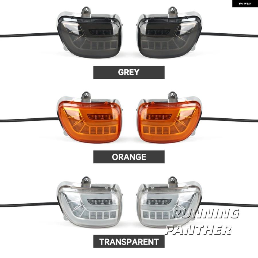 ブランド登録なし - 並行輸入品 自動二輪車 向こう正面LEDウインカー デイタイム 駈けっくら照明ランプ働き掛ける仕かける ホンダ ゴールド舞台の袖 GL1800 F6B 2001-2017