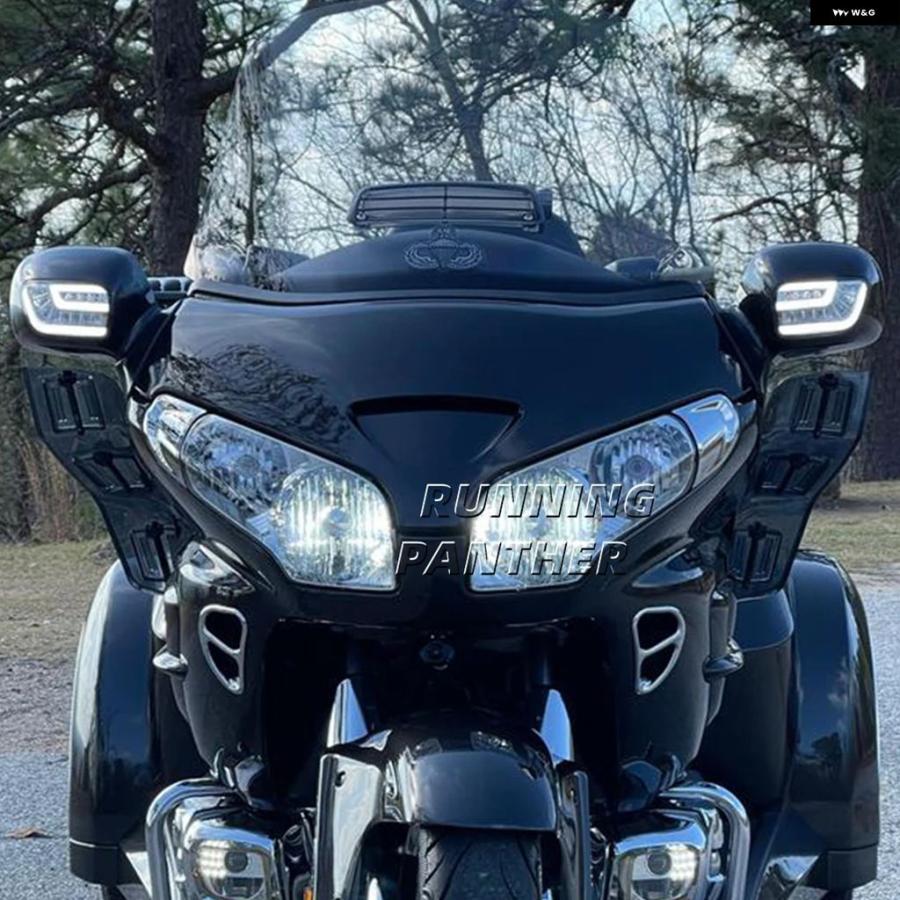 ブランド登録なし - 並行輸入品 自動二輪車 向こう正面LEDウインカー デイタイム 駈けっくら照明ランプ働き掛ける仕かける ホンダ ゴールド舞台の袖 GL1800 F6B 2001-2017
