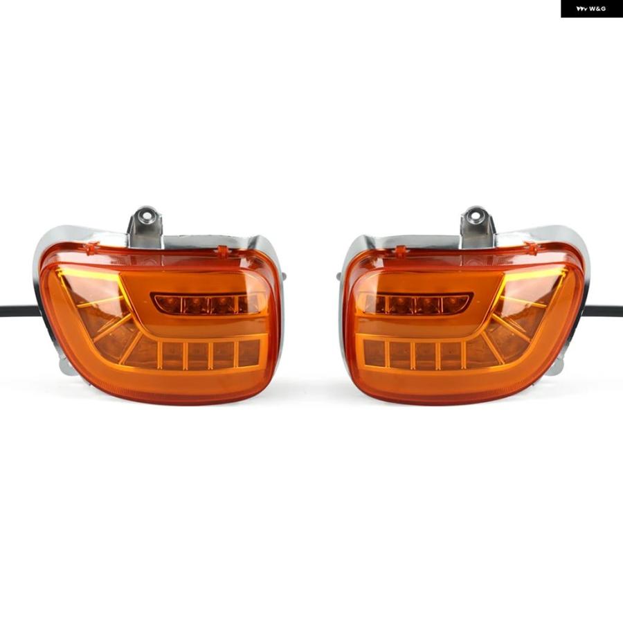 ブランド登録なし - 並行輸入品 自動二輪車 向こう正面LEDウインカー デイタイム 駈けっくら照明ランプ働き掛ける仕かける ホンダ ゴールド舞台の袖 GL1800 F6B 2001-2017
