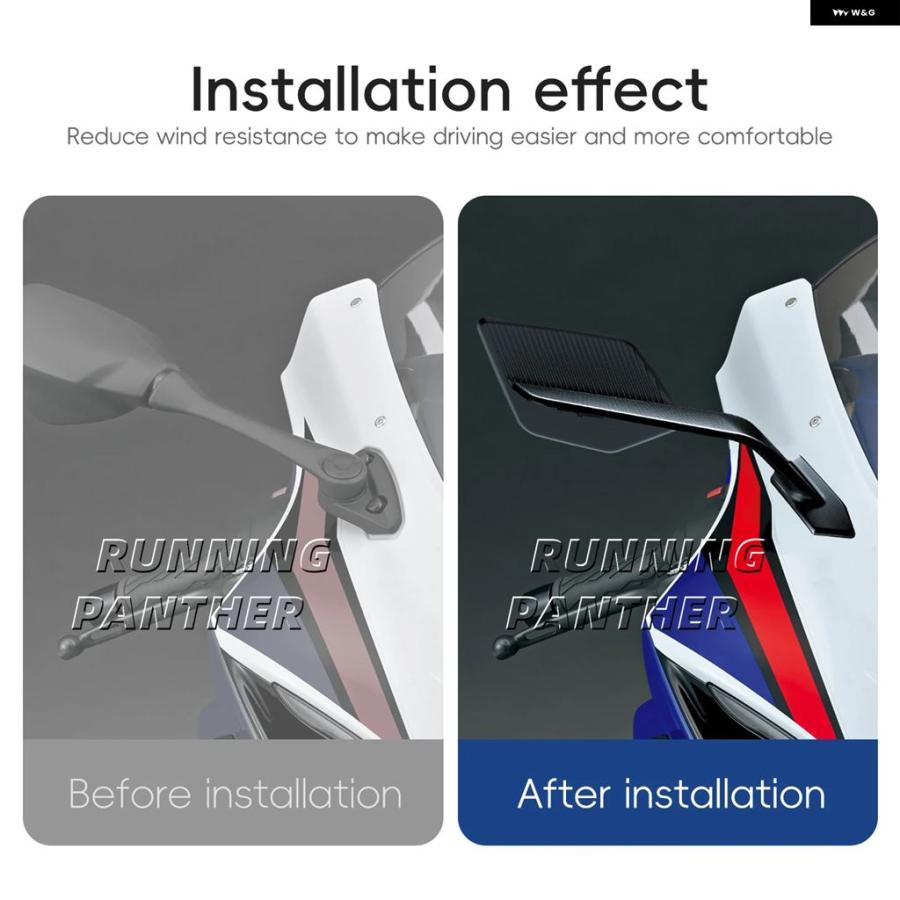 ブランド登録なし - 並行輸入品 自動二輪車 ステルスマックスミラー ウィンドウィング エアロダイナミックミラー GSX-R 1000 /1000R