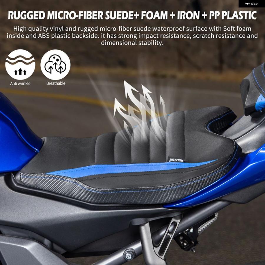 ブランド登録なし - 並行輸入品 自動二輪車 向こう正面１番ウッド シートリアパッセンジャーシート 座蒲団 ヤマハ YZF R7 YZF-R7 2021-2022 - 24