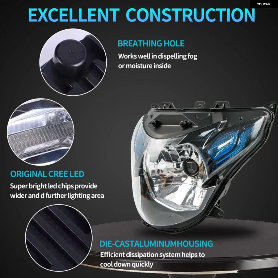 ブランド登録なし - 並行輸入品 自動二輪車 前照灯 協議会 2015 - 2016 GSX-S 750 GSXS750 上端照明ランプ GSXS 750 GSX-S750 前照灯