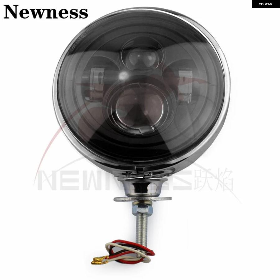 ブランド登録なし - 並行輸入品 LED 前照灯 7in 自動二輪車 HILO 4 LED ランプライトプロジェクター ハーレー ホンダ カワサキ 井戸釣瓶