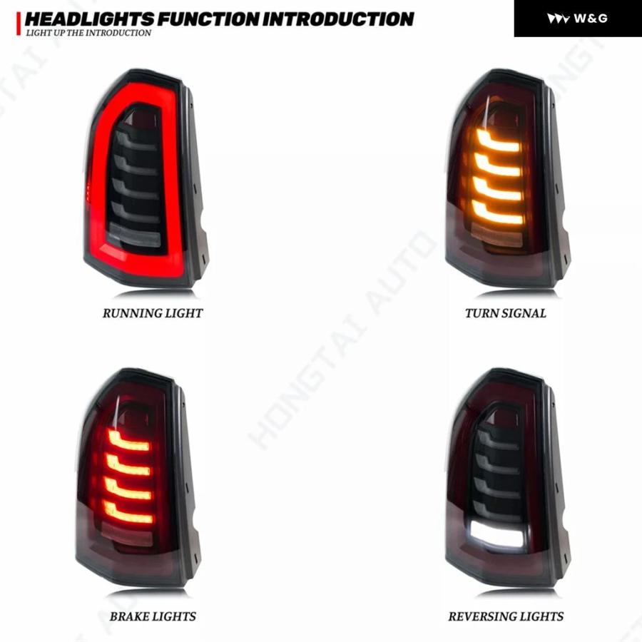 並行輸入品】 ペア LED テールライト クライスラー 300 300C 300S 2011