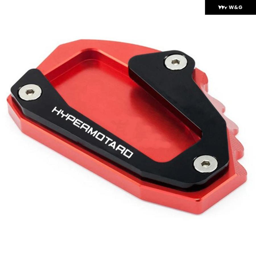 並行輸入品 オートバイ バイク CNCキック スタンド 延長 プレートサイド スタンド ドゥカティ ハイパーモタード950 821の画像