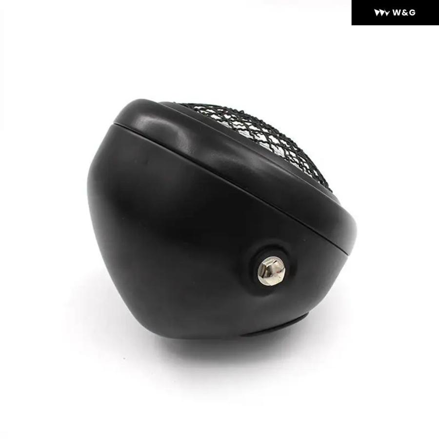 並行輸入品 オートバイ バイク ヘッドライト レトロヴィンテージラウンドメッシュ グリル マスクランプシェード ハロゲンランプ L | ブランド登録なし | 05