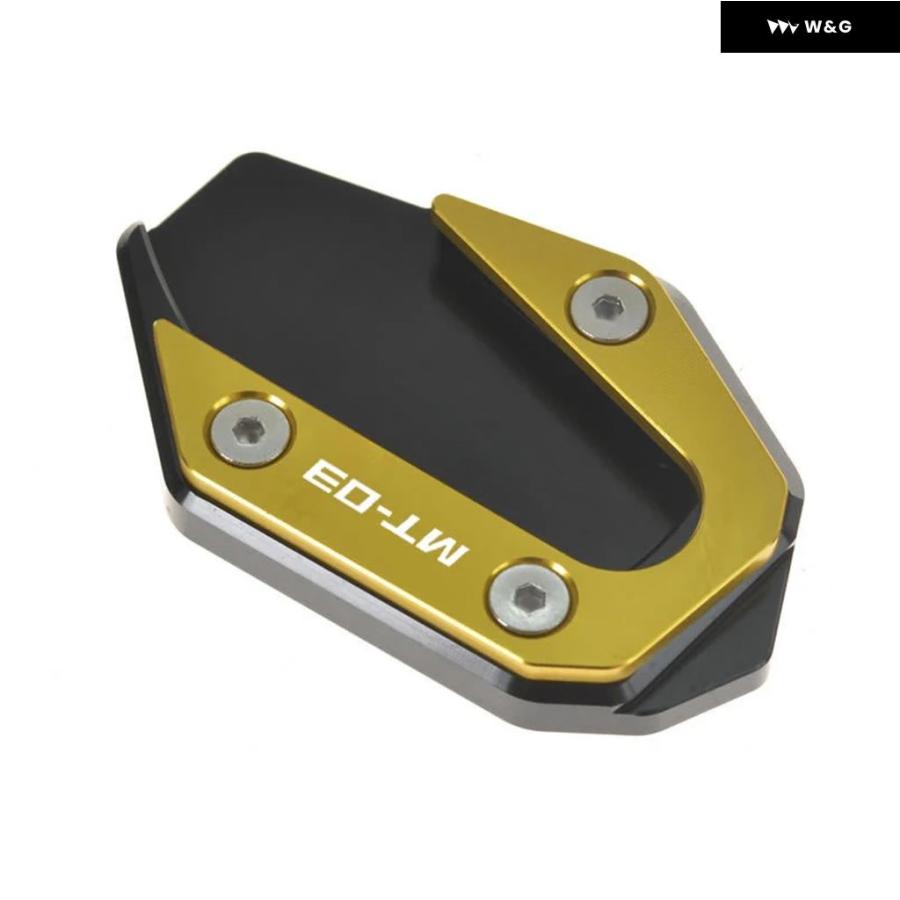 並行輸入品 MT03 オートバイ バイク CNC サイド スタンド プレートキック スタンド 延長 パッド 引き伸ばし ヤマハ M | ブランド登録なし | 09