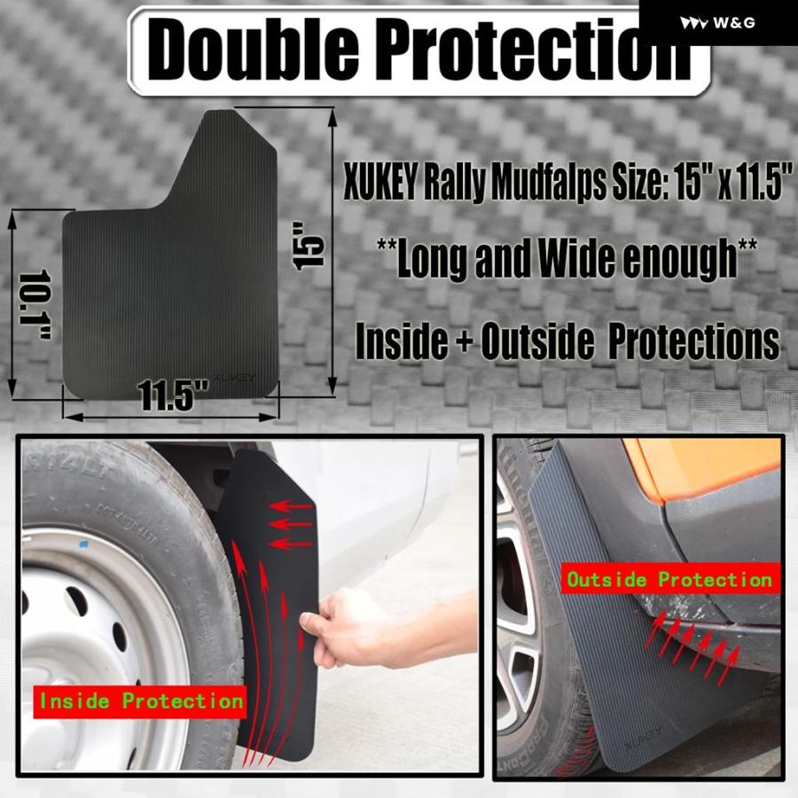 並行輸入品 ラリースポーツ スプラッシュガード マッドガード 三菱 ランサーエボリューション エボ X 7 8 9 ストラーダ ト | ブランド登録なし | 06