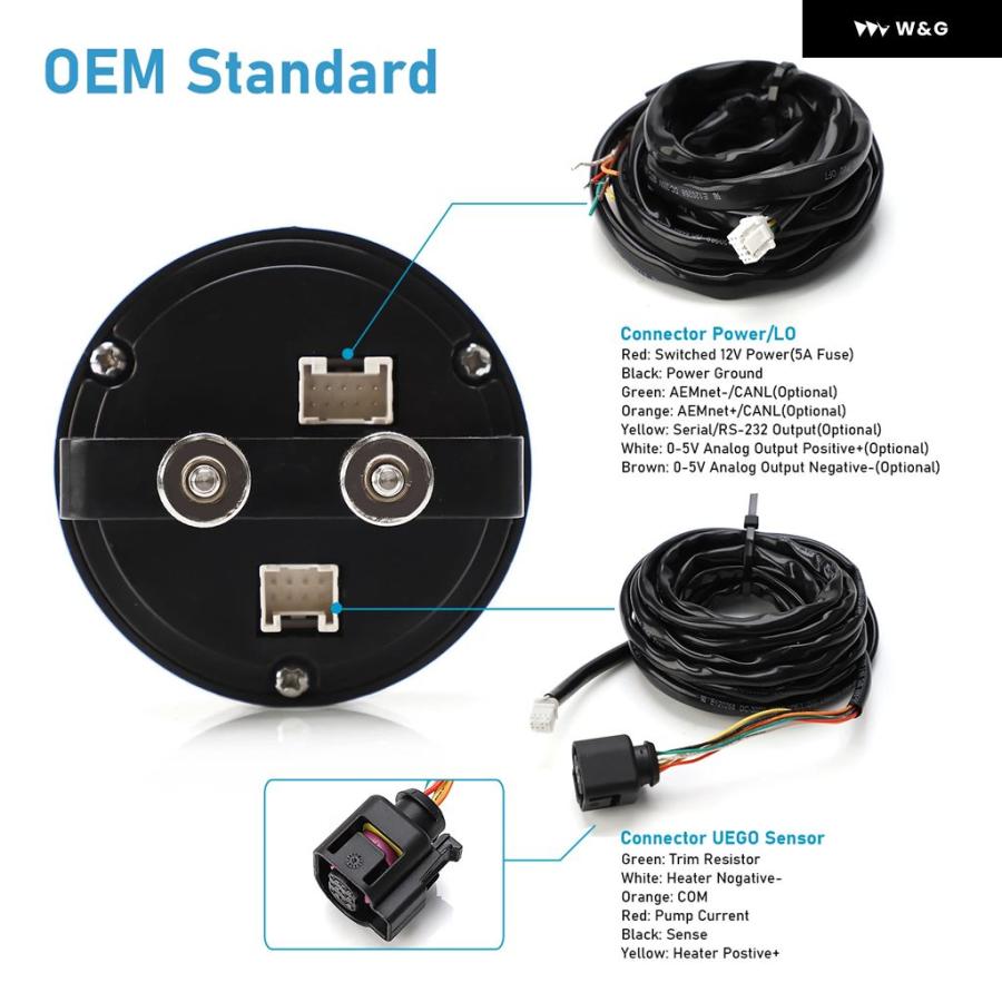 並行輸入品 車用 O2 空燃比ゲージキット 30-0300 Xシリーズ AFR ワイドバンド LSU 4.9 0258017025 | ブランド登録なし | 05