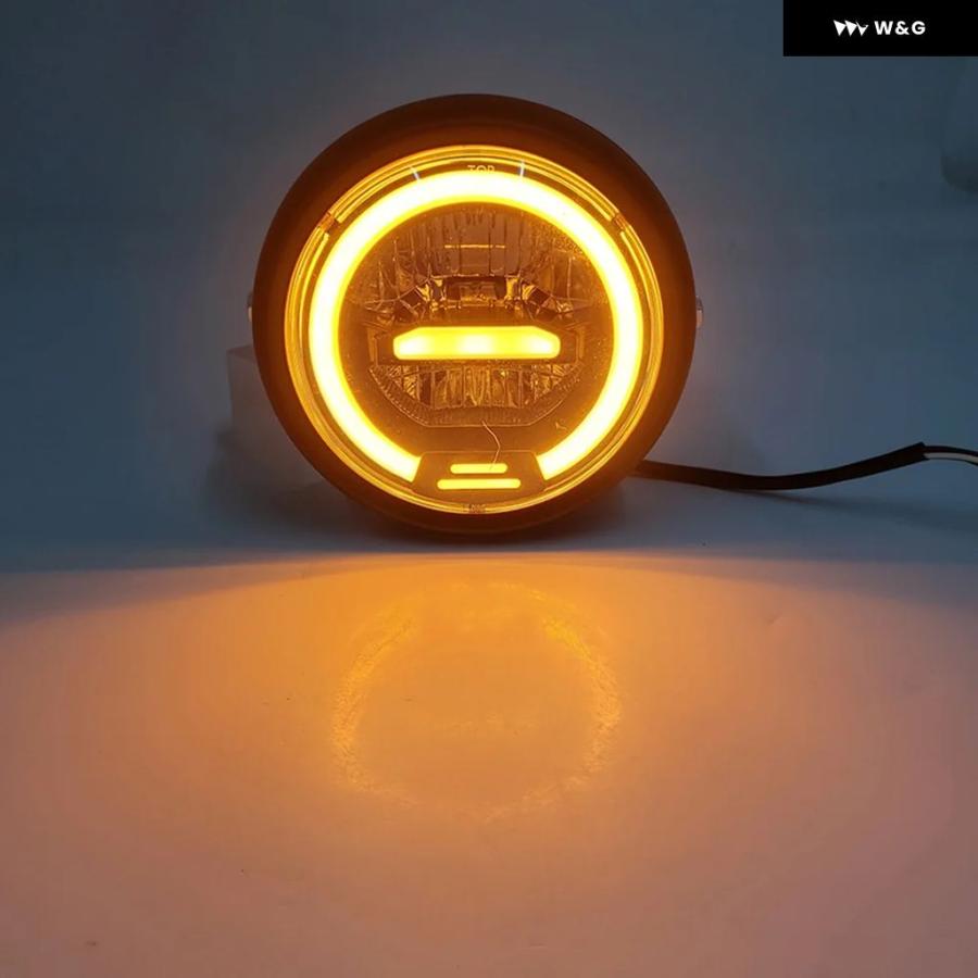 並行輸入品 5.75インチ LED ヘッドライト HI/LO DRL ブラケット コールマン CT200U-EX BT200X ミの画像