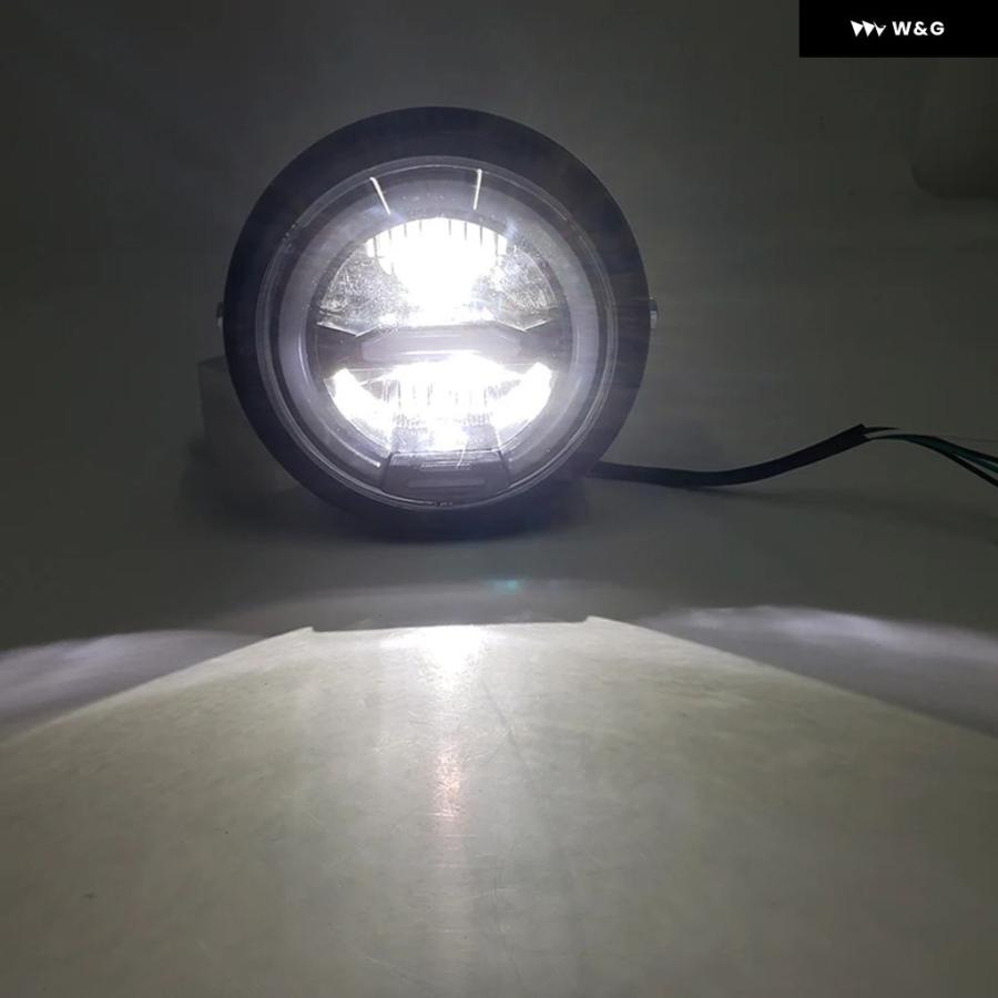 並行輸入品 5.75インチ LED ヘッドライト HI/LO DRL ブラケット コールマン CT200U-EX BT200X ミの画像