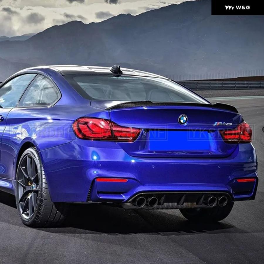 並行輸入品 CS スタイル カーボンリア トラック スポイラー BMW M4クーペF82 F32 M4スポイラー カーボンウィング | ブランド登録なし | 05