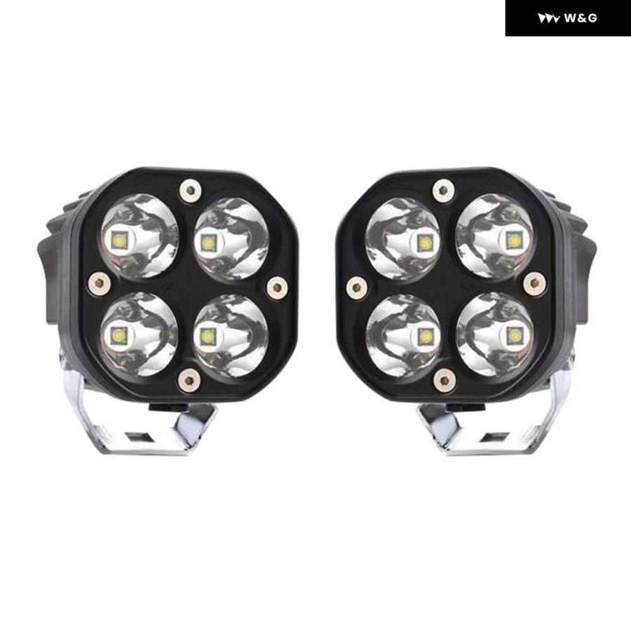並行輸入品 フロントカウルライト フロントガラス ピラー マウント ブラケット キット 40W スポット LED ワーク フォグラ | ブランド登録なし | 03