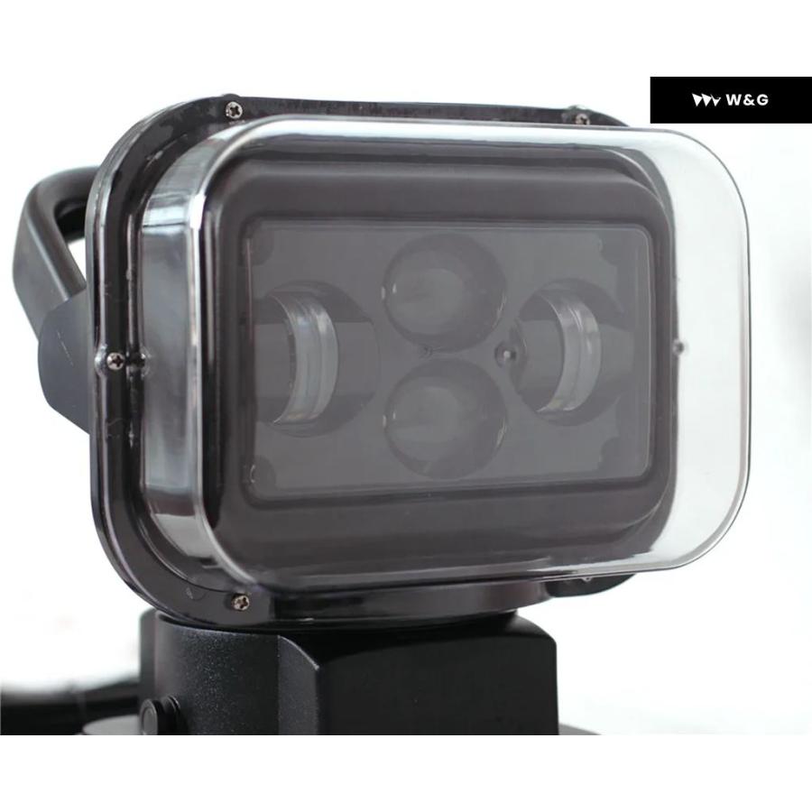 並行輸入品 7インチ 360度 リモコン LED サーチライト 60W マリンサーチライト スポットライト ボート 車 車両 オフ | ブランド登録なし | 03
