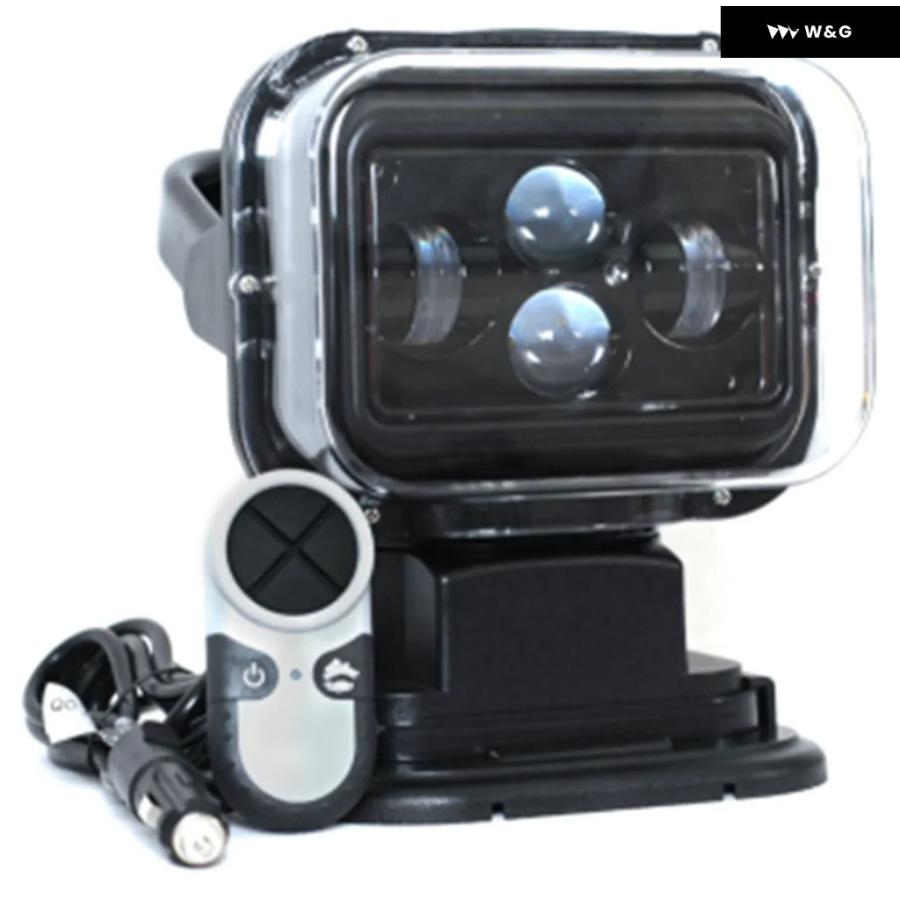 並行輸入品 7インチ 360度 リモコン LED サーチライト 60W マリンサーチライト スポットライト ボート 車 車両 オフ | ブランド登録なし | 07