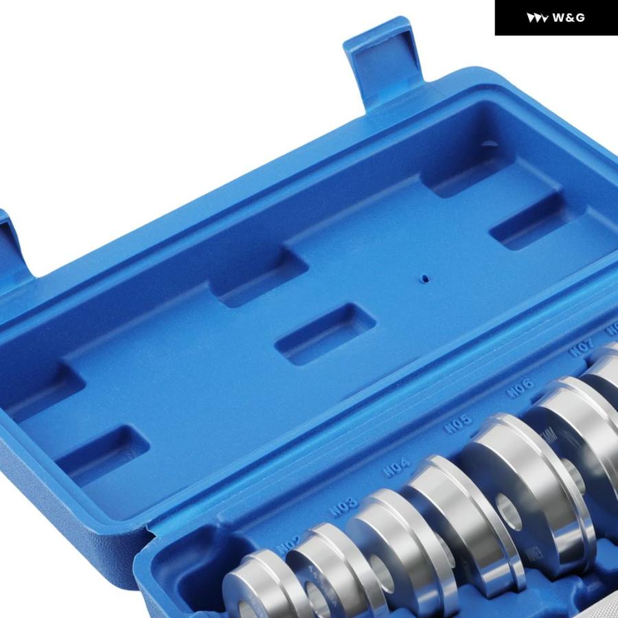並行輸入品 ホイール ベアリング レースシールドライバーインサートインストーラーツールキット 9.5MM 44.5MM 10個 カ | ブランド登録なし | 03