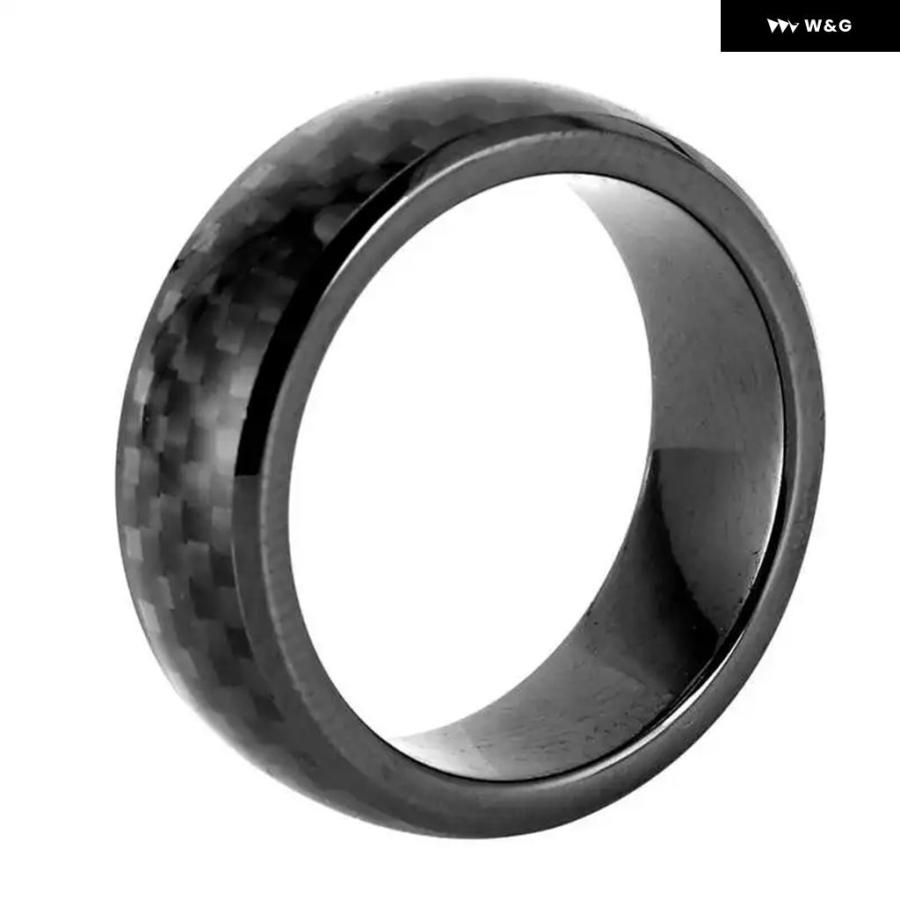 並行輸入品 車用キーリング カーボン 車用スマートフィンガーキーリング ボックス テクノロジー搭載 TESLA モデル3 / X | ブランド登録なし | 09