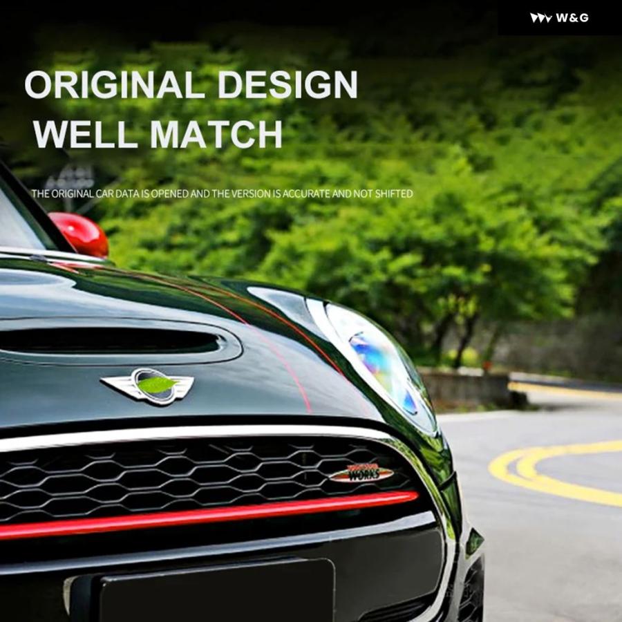 並行輸入品 車用フロント グリル デコレーションカバー ラジエーター バーデコレーション スムースケース ミニ JCW R60 カ | ブランド登録なし | 04