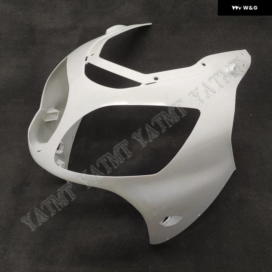 並行輸入品 未塗装フロントアッパーノーズ フェアリング カウル カワサキ ZX12R ZX-12R 2000-2001 カスタム | ブランド登録なし