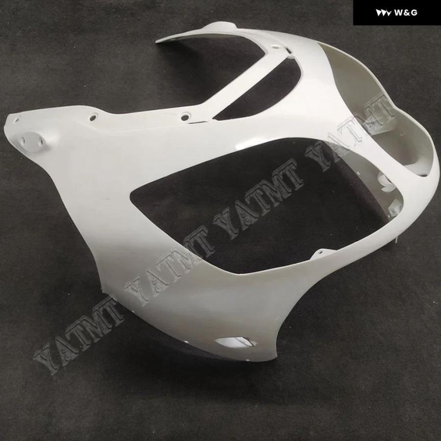並行輸入品 未塗装フロントアッパーノーズ フェアリング カウル カワサキ ZX12R ZX-12R 2000-2001 カスタム | ブランド登録なし | 03