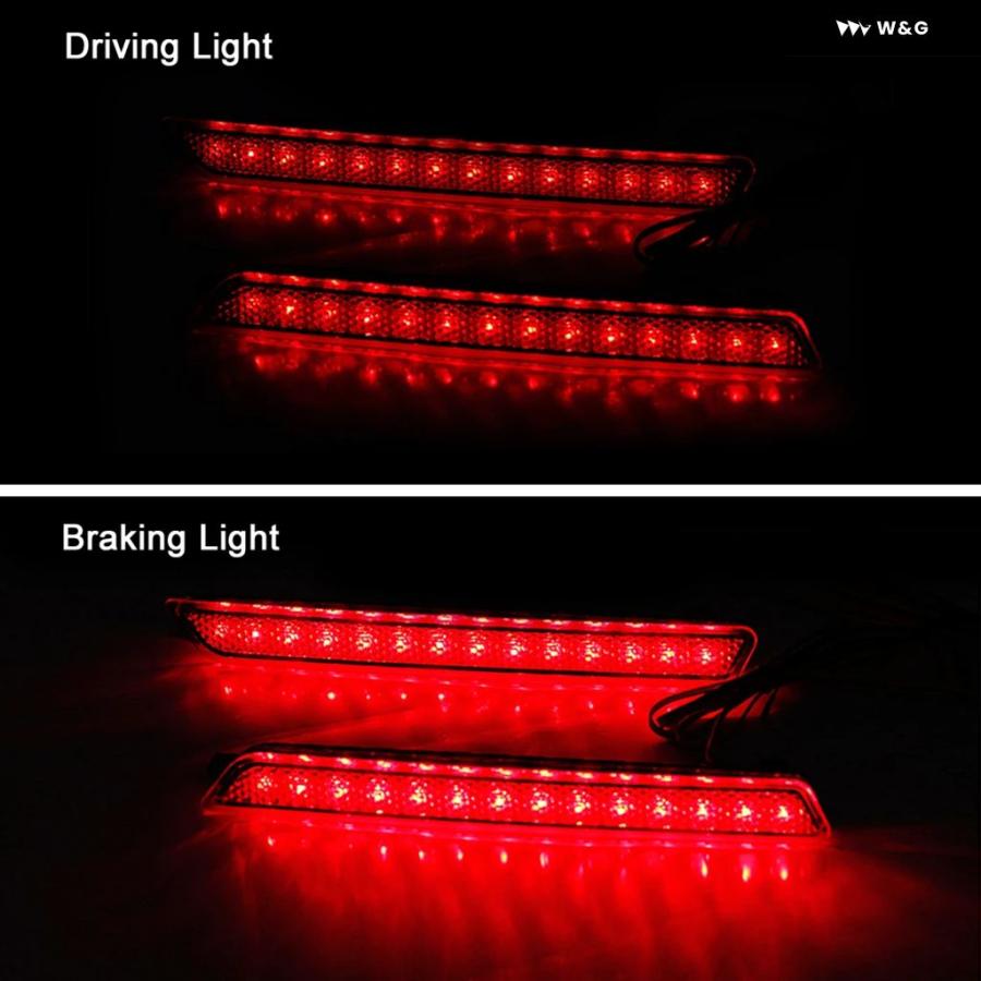 並行輸入品 12V 防水 LED リア バンパー リフレクター ランプ テールブレーキ ハザード灯 マツダ 3 04-09 マツダ | ブランド登録なし | 07