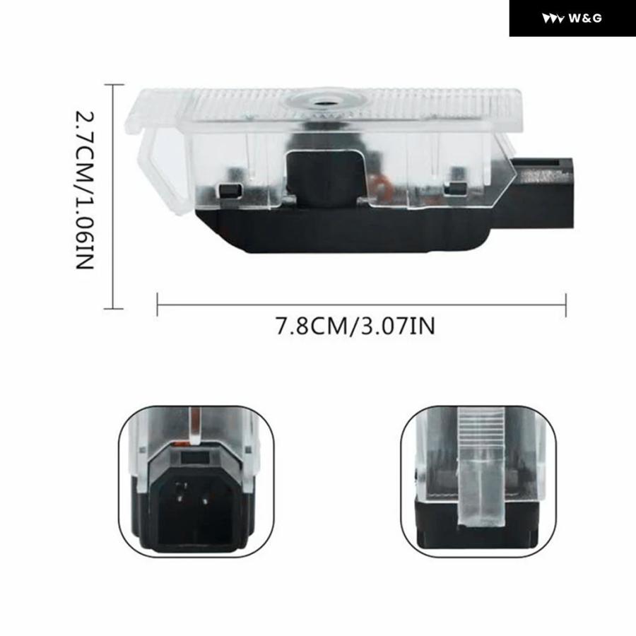 【並行輸入品】 LED 車ドアウェルカムランプ フィアット 500X 2015-2023 500L 2013-2019 3Dプロジェクター カスタム ゴーストシャドウランプ カスタム パーツ | ブランド登録なし | 06