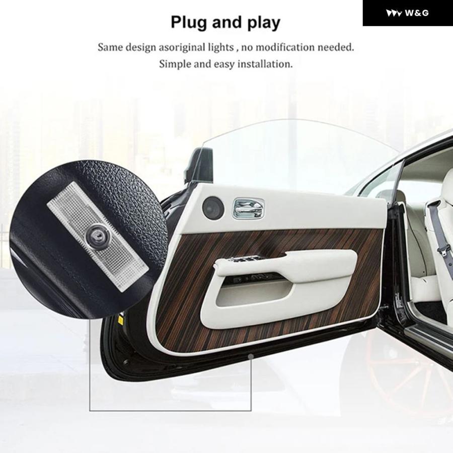 【並行輸入品】 LED 車ドアウェルカムランプ フィアット 500X 2015-2023 500L 2013-2019 3Dプロジェクター カスタム ゴーストシャドウランプ カスタム パーツ | ブランド登録なし | 08