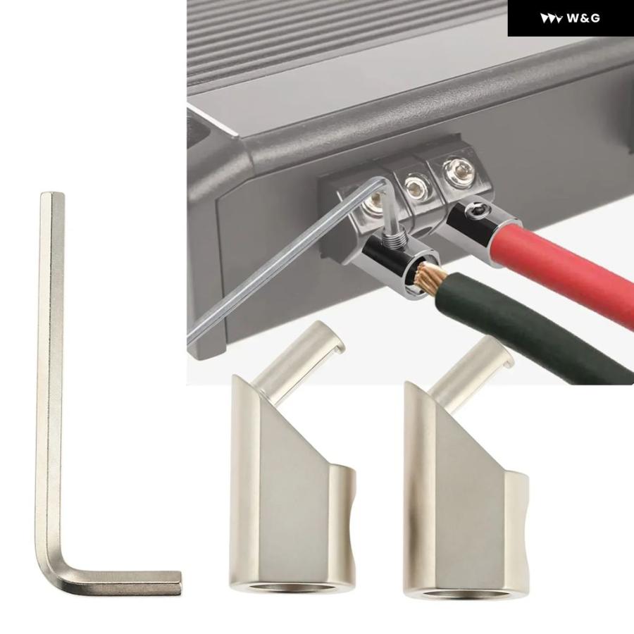 並行輸入品 1セット 45度オフセットレンジ付き 1/0〜4ゲージ アンプ入力リデューサー ワイヤーターミナル カー オーディオ | ブランド登録なし | 05