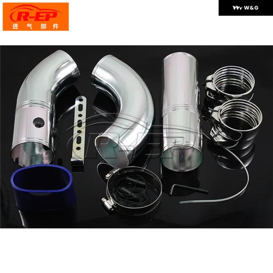 並行輸入品 汎用 3インチ76MMエアインレット パイプ 合金 セットターボインレット チューブ ダイレクトコールドエア フィルタ | ブランド登録なし | 03