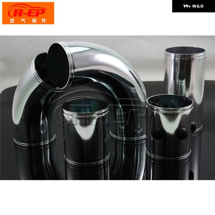 並行輸入品 汎用 3インチ76MMエアインレット パイプ 合金 セットターボインレット チューブ ダイレクトコールドエア フィルタ | ブランド登録なし | 04